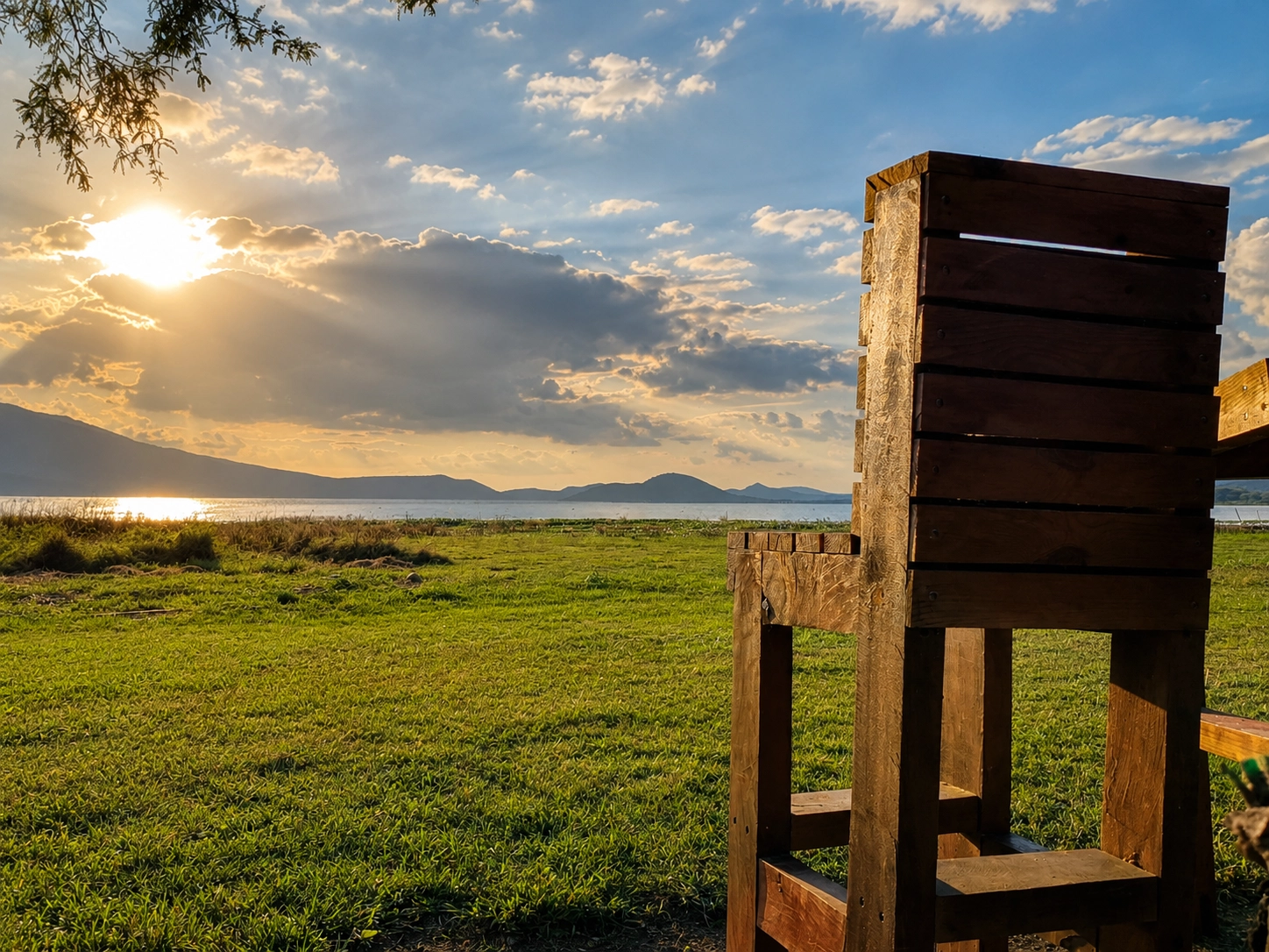 Atardecer campestre en La Rivera de Cajititlán