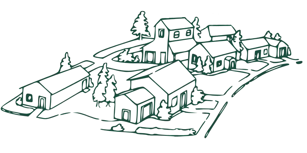 Ilustración del pueblito campestre de Lagunara